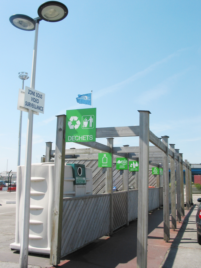 Aire de tri des déchets - Port de Boulogne sur mer - marina